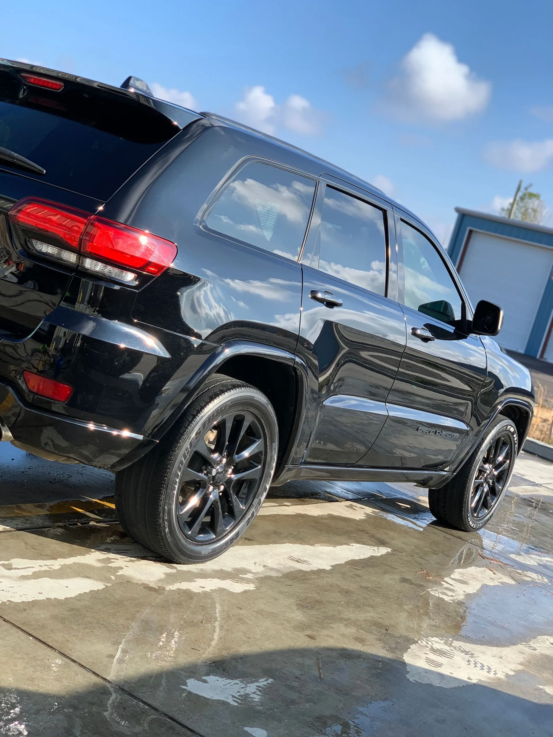 Jeep Grand Cherokee after a wash