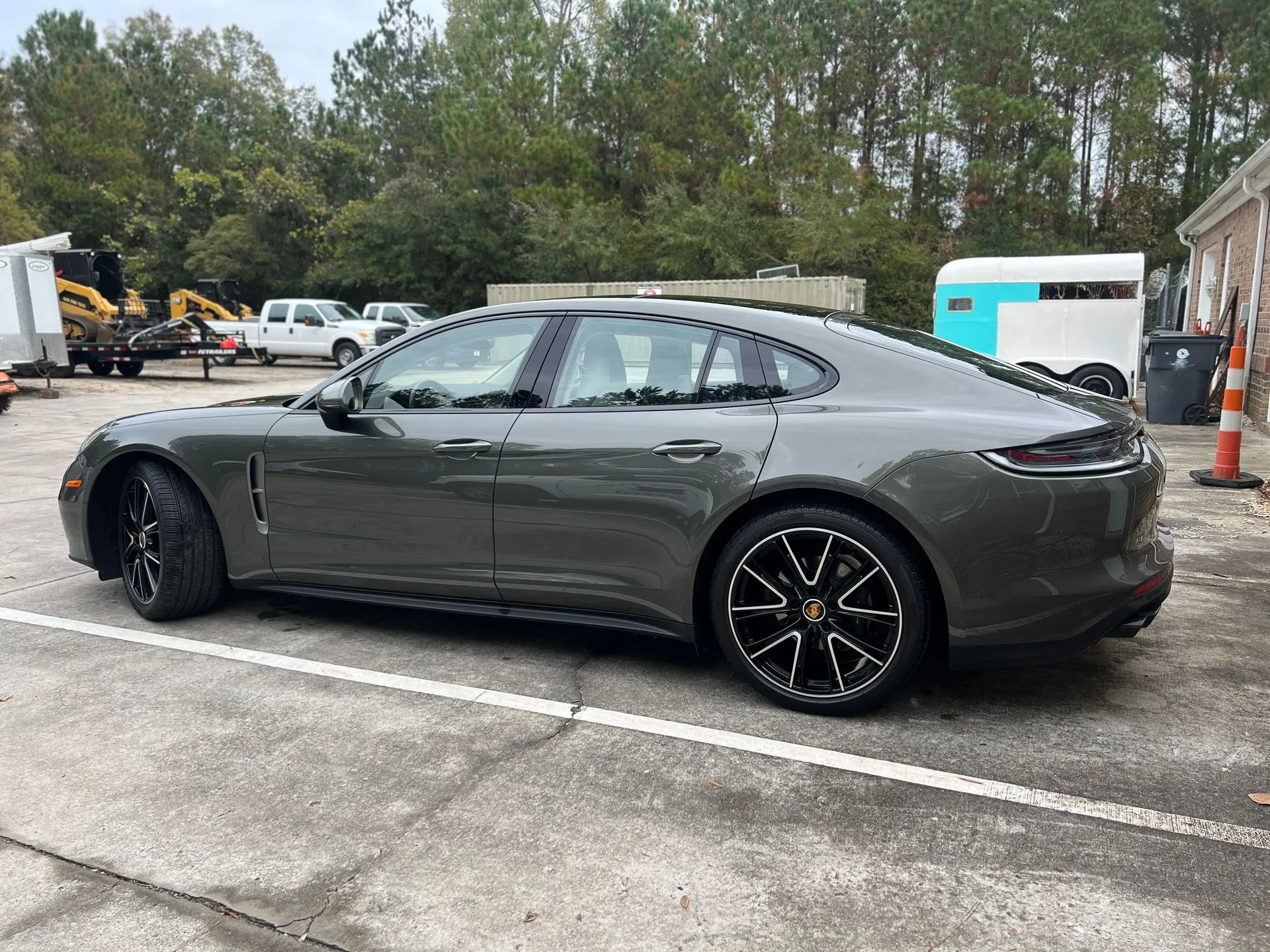 Porsche Panamera after a maintenance wash